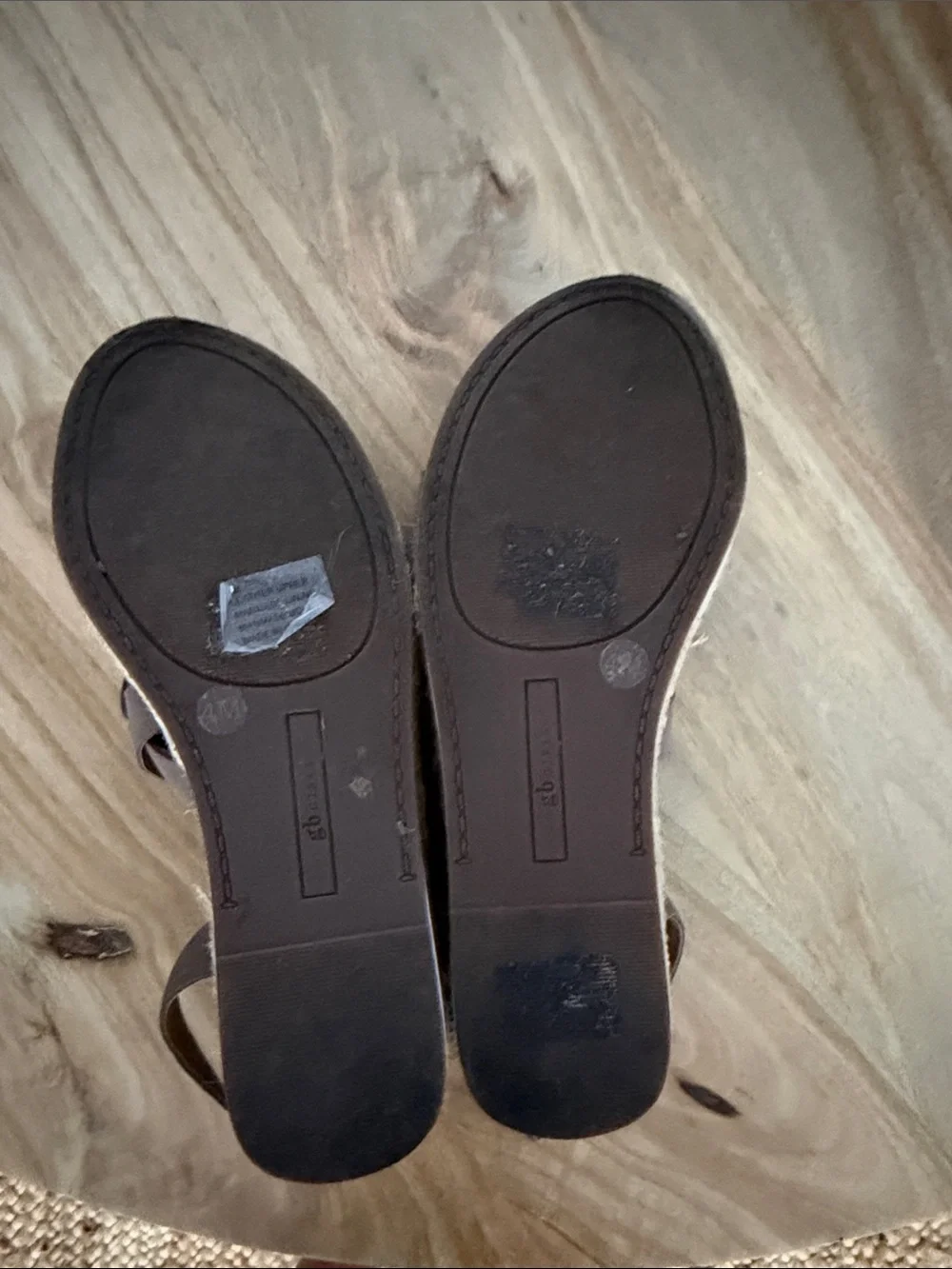 Giani Bini Taupe Platform Espadrille Sandals